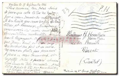 Toulon — Boulevard de Faron — Um canto da Rade — Verso