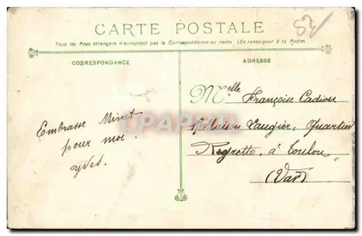 Toulon - Quai de Cronstadt - Le Courrier de Corse. — Phototypie Marino-Bat, Toulon, n°94 — Reverso