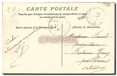 Orbec — Lembrete de Orbec — Collet, Ed. Orbec — Verso