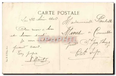 Batalha da Marne — Entrada do terrier do Kronprinz — Villers-aux-Vents — 1914 — Verso