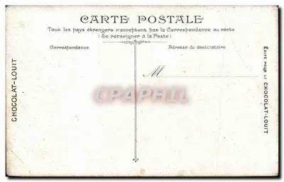 Stara pocztówka Militaria Infanterie Roulage de la capote — Rewers