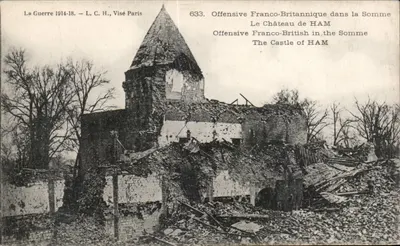Castelo de Ham — Ofensiva Franco-Britânica na Somme — L. C. H., Visé Paris, n° 633