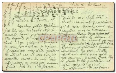 Orbec (Calvados) — Castelo de La Vespières e Lago — Editor E. Tillion, Lisieux — Verso