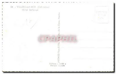 Hotel Bellevue — Villers-sur-Mer (Calvados) — Ediciones Gaby — Reverso