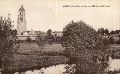Orbec (Calvados) — Vista sobre a Igreja (lado Oeste)
