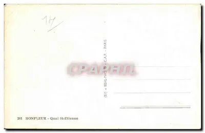 हॉनफ्लूर — सेंट-एतिएन घाटी — प्रकाशक C.A.P. संख्या 261 — पीछे