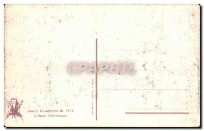 Infantaria com metralhadora — 1911 — Imprimerie L. Latina, Paris — Verso