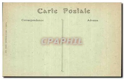 Montceau após o bombardeio pelos alemães — Batalha da Marne — Visé Paris N° 314 — Verso