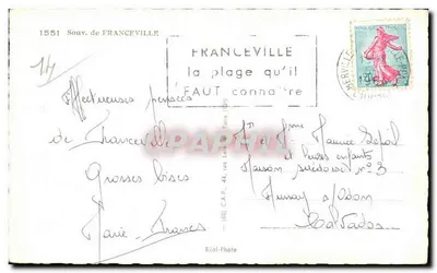 Franceville — Pamiętnik z plaży — Réal-Photo — Rewers