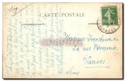 Villerville — panorama i kalwaryjny krzyż — Formetier, Le Havre — Rewers