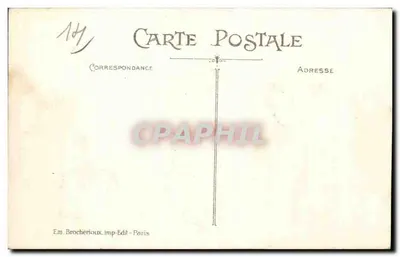 Na Normandia — A Partida de Dominó — Em. Brochérioux, Imp.-Edit. Paris, n°1506/5 — Verso