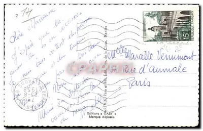 Bernières-sur-Mer — widok panoramiczny z kościołem, plażą i monumentem — Éditions Gaby — Rewers