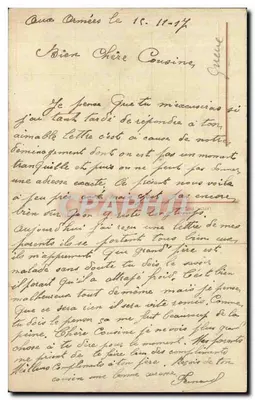Gerais franceses — Campo militar — Editor não identificado, número de série não visível — Verso