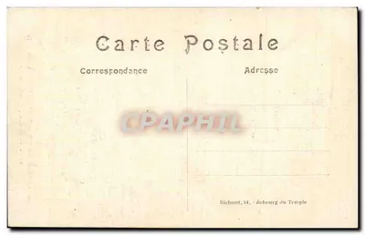 Oorlog van 1914 — Terrible gevolgen van een 75 mm mortier op de stam van een populier — A. R. — Achterkant