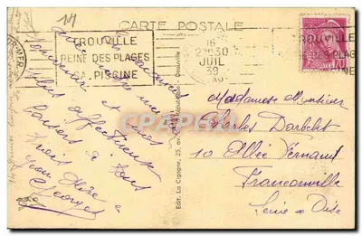 Deauville, La Spiaggia Fiorita — Vista della Spiaggia — La spiaggia fiorita — Vista sulla spiaggia — Verso