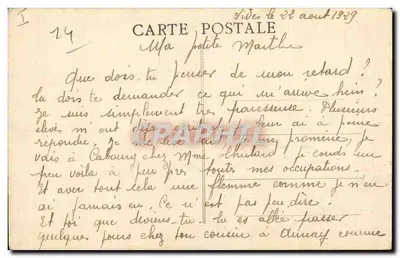Houlgate — Cachoeiras no Drochon — Edit. Biot, Livreiro - Dives-sur-Mer — Verso