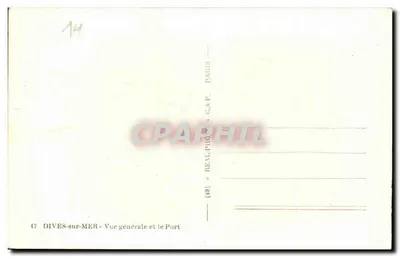 Dives-sur-Mer — Ogólny widok i port — C.A.P. REAL-PHOTO — Rewers