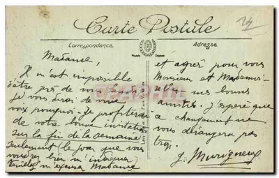 Cabourg — La Digue, Boulevard des Anglais w tle, Houlgate — LL — Rewers