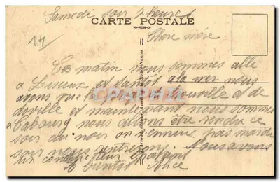 Cabourg — Plaża — Kąpiel w słońcu — n°119 — Rewers