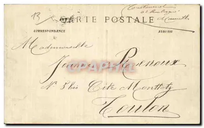 Marseille - Perspectiva das Avenues de Meilhan e das Capucinas — Ruat, editor, Marseille, n° 90 — Verso