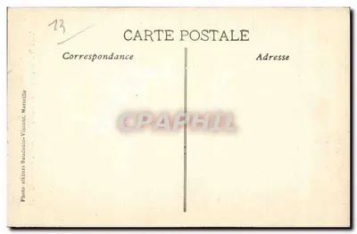 Exposição Internacional de Eletricidade, Marselha, 1908 — Grand Palais - Motivo Central - A Noite — Foto dos Ateliês Baudouin-Vincent, Marselha — Verso