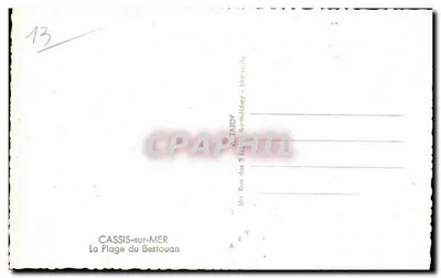 Cassis-sur-Mer — Plaża Bestouan — Tardy Barthélémy - Martolles — Rewers