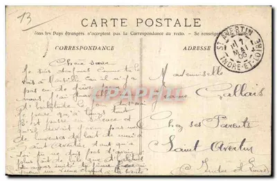 A Sainte-Baume - Lareira de Francisco I — Fototipia E. Lacour, Marselha, n° 3257 — Verso