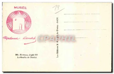 Młyn Daudeta — Okolice Arles — Wydawnictwo Daudet — Rewers