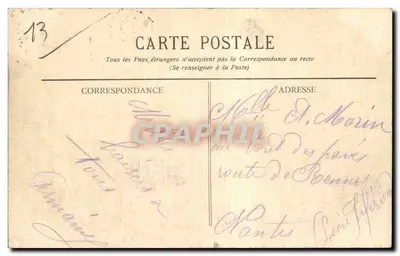 Marseille - Zamek Borely — Stara pocztówka n°46, wydawca BR, seria 1545 — Rewers