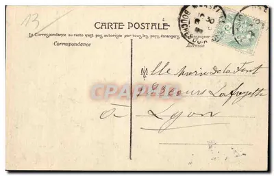 Marselha — Exposição Colonial 1906 — Pavilhão do Congo — Magnat geral, Marselha — Verso