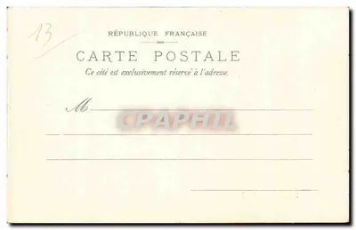 La Joliette und die Messageries — Marseille — C. Mallette, Verlag, Vichy, Nr. 57246 — Rückseite