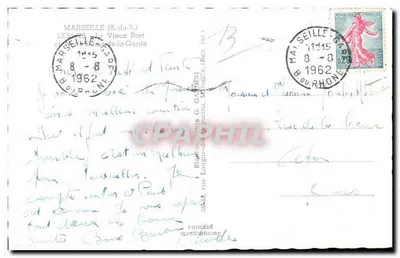 Marselha — Velho Portos com pescadores e barcos — Iris — Verso