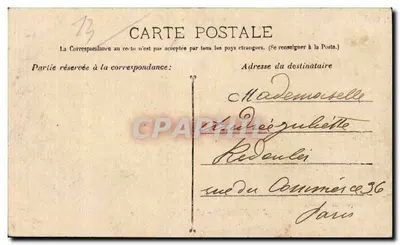 Marsylia — Rue Le Gours Belsunce — Guende phot Marseille, nr 25 — Rewers