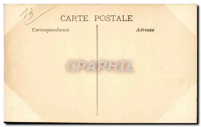 Marseille - Quai da Fraternidade Navios a Vela - Bilhete postal antigo — Verso