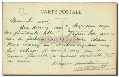 Marseille — La Rue de la République — Uitgever : CINÉMATOGRAPHIE — Achterkant