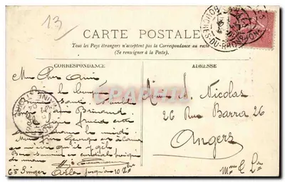 Arles — Uma Arlésienne — LL. — Verso