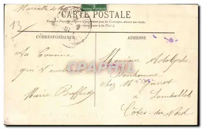 Marseille — Uitzicht op het Oude Haven en de Brug — uitgever 200 — Achterkant
