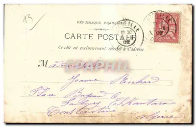 Marseille - Een visverkoper — Type marseillais n°513 — Fot. Lactonn — Achterkant