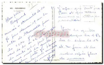 Vista da rue de la République em Marselha — editor ABC Photo Sud-Est, n° 401 — Verso