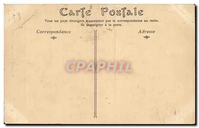 Femme avec panier de légumes — rue de Paris — éditeur : Maison de la Poste, n° 50.848 — Verso