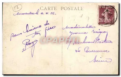 Marseille — Fontaine Cantini — wydawca nieznany — Rewers