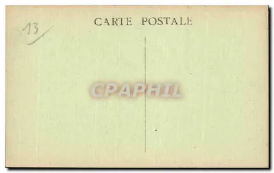 MARSEILLE — Square de la Bourbe — widok panoramiczny z centralnym monumentem i budynkami — Rewers
