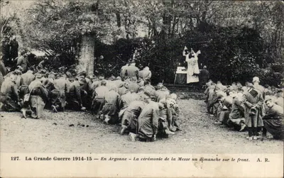 Argonne — Cerimônia da Missa em um domingo no front — A.R. n°127