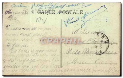 Marseille - Exposição Colonial 1922 - O Grande Palácio — E. Bentz, Arquiteto — Verso