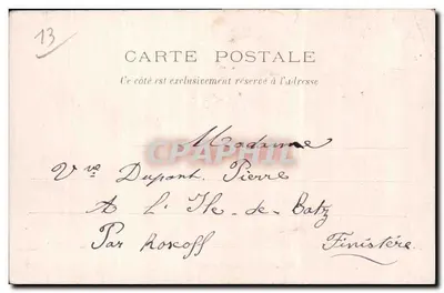 Marseille — La Bourse — éditeur Ami-tié Laurent, n° de série non visible — Verso