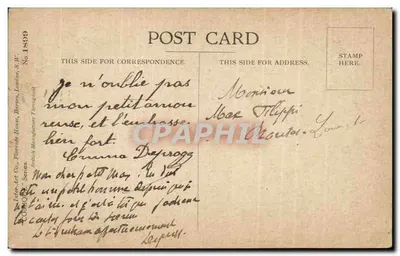 एक बच्चा सैनिक — विक्टोरिया — इंटर-आर्ट कंपनी, एस.डब्ल्यू. संख्या 1899 — पीछे