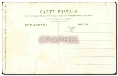 Bilhete postal antigo Militaria General de divisão Cavaleiro Soldado Cavalo — Verso