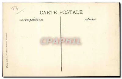 Exposição Internacional de Eletricidade, Marselha 1908 — Palácio da Agricultura — Foto Baudouin-Vincent — Verso