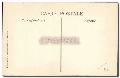 Exposição Internacional de Eletricidade, Marselha, 1908 — Grand Palais - Motivo Central — Foto dos Ateliers Bautoun-Vincent, Marselha — Verso