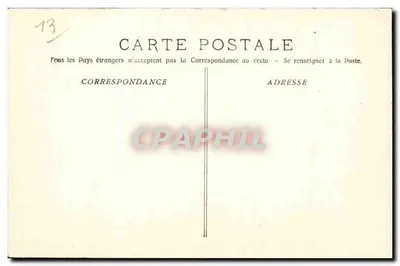 Marseille - Kolonialausstellung - Palast der Künste — L. W. Offizielle Ansichtskarte n°33 — Rückseite